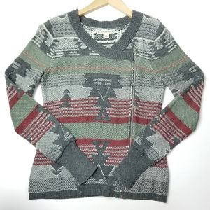 Ruff Hewn | Asymmetric Zip Aztec Tribal Jacket